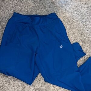 Size Small Royal Blue Wonderwink Scrub Joggers